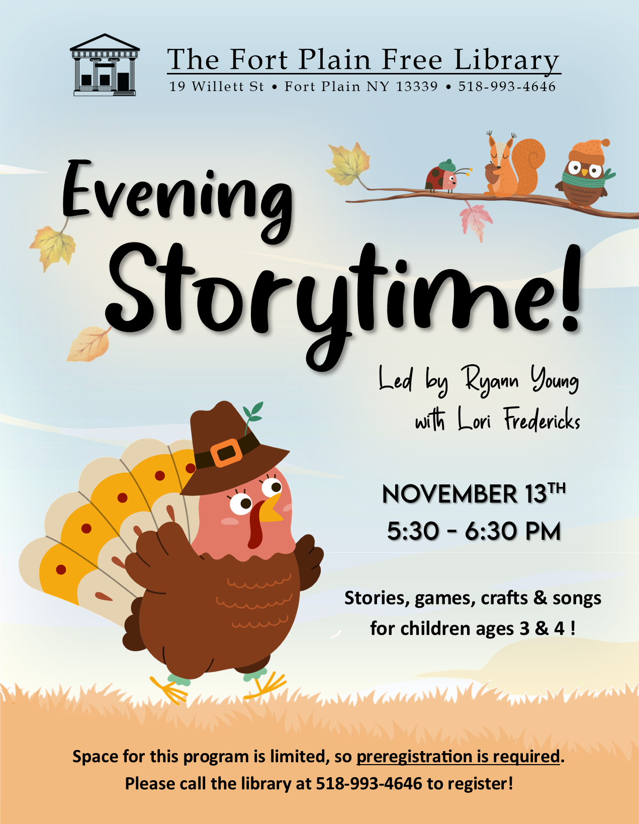 Evening Storytime: Thanksgiving!