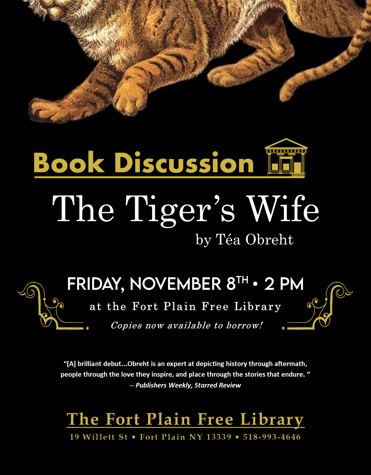 Book Discussion: The Tiger's Wife